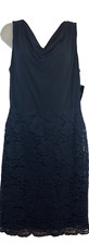 NEW Ralph Lauren Dress Navy 10 Stretch Lace Sheath Wedding Party Cruise MOB C7