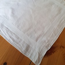 altes Stofftaschentuch Taschentuch wei&szlig; Vintage 7