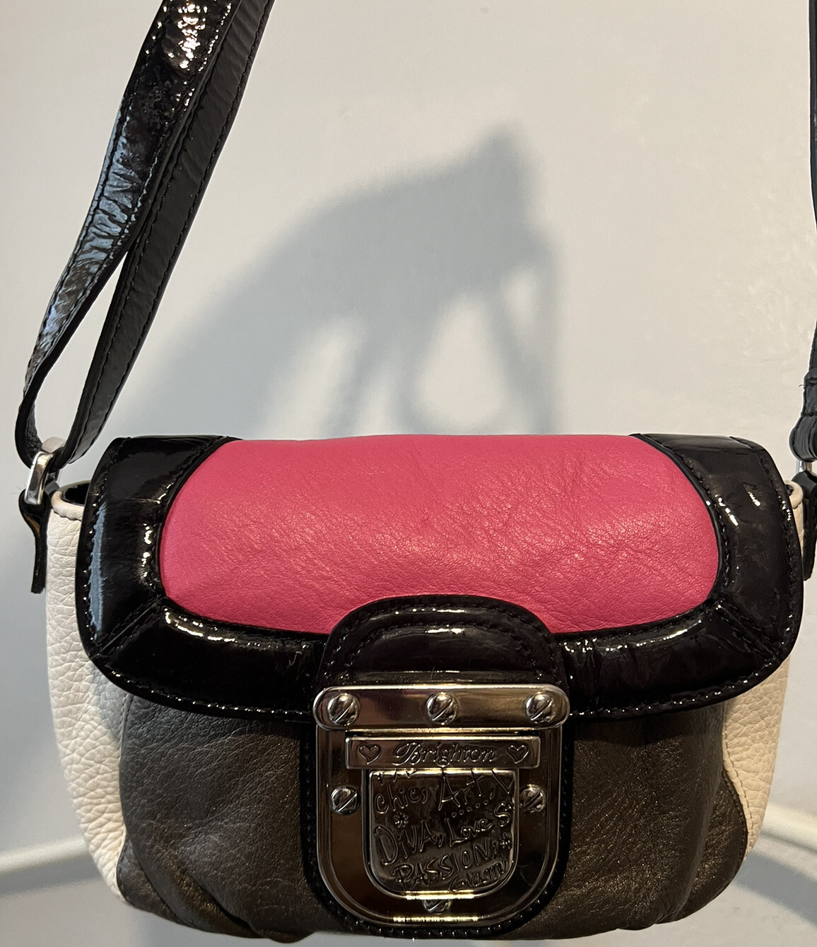 PONY BRIGHTON FASHIONISTA DIVA MINI ROSA + Flap SM MG SENZA COPIA In pelle Tracolla BaG
