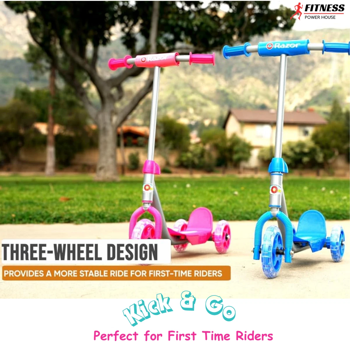 Razor Jr. Lil Kick Scooter With 3 Wheels Original Scooter Fun For Riders Kids
