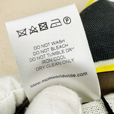NEW! Unisex MCM Gray & Yellow Wool Cubic Logo Headband | eBay display picture 2
