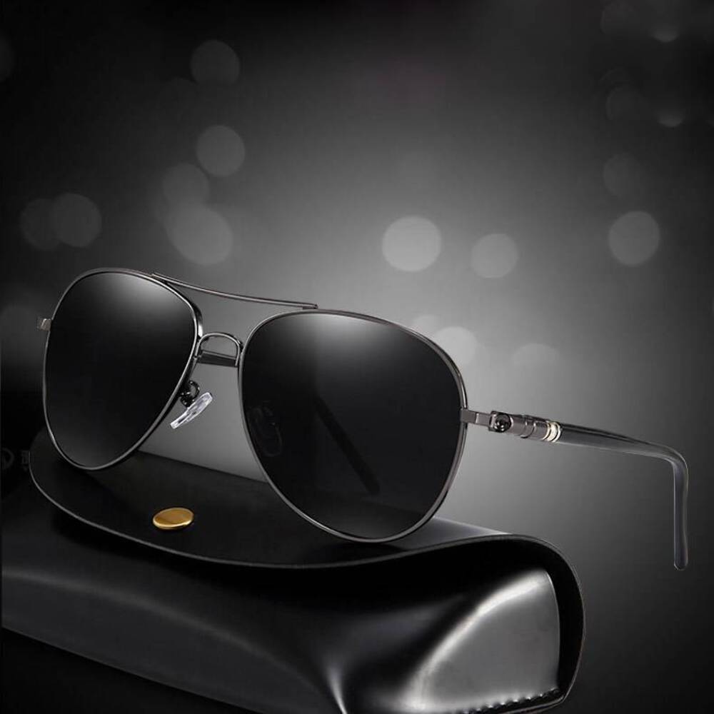 Polarized Sunglasses for Men, Color-Changing Day & Night Aviator Sunglasses, TAC