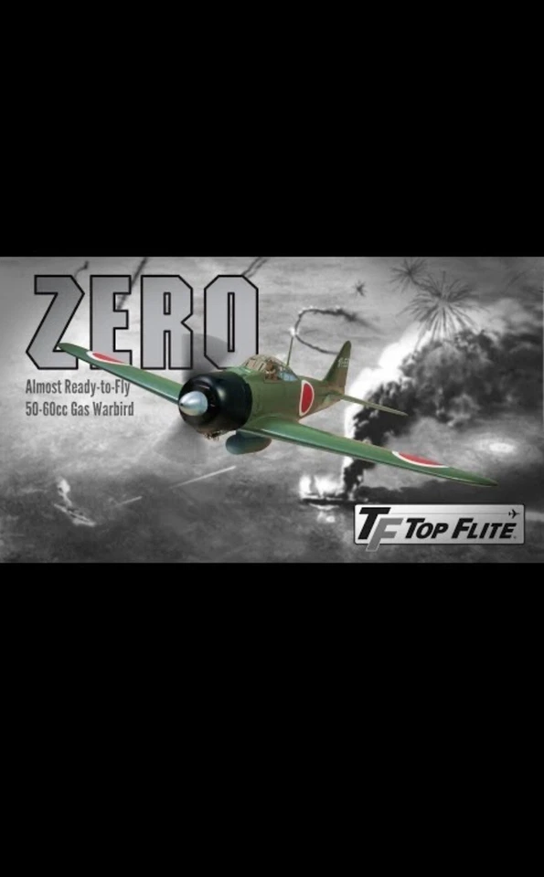 TOP FLITE GIANT SCALE  ZERO ARF UNPAINTED CANOPY - TOPA1944U - Image 2 of 2