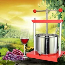0.53 Gal Fruit Wine Press - 100% Natural Juice Making for Apple/Carrot/Orange