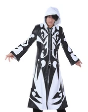 Xemnas Cosplay Halloween Party Costume Hoodie Cloak Size Kid- US 3XL