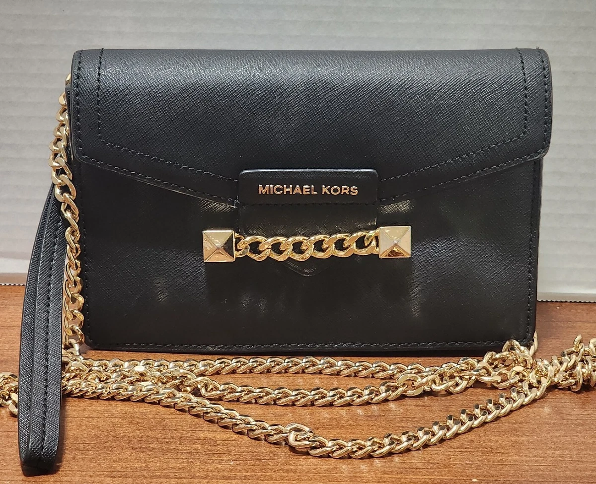 Michael Kors Blue Leather Purse Bag Tote Wallet, Chain, Crossbody, MK,  Small | eBay