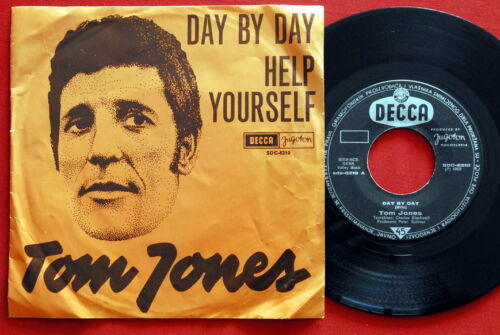 TOM JONES DAY BY DAY/HELP YOURSELF 1968 UNIQUE RARE DECCA EXYUG 7“ PS - Afbeelding 1 van 1