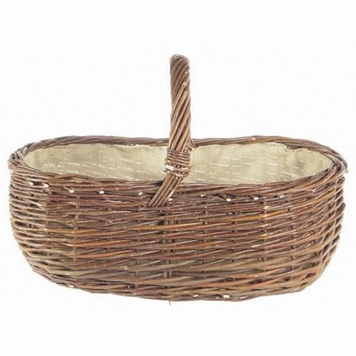 Harvest Basket Fireplace Wooden Chimney Basket Willow Nature With