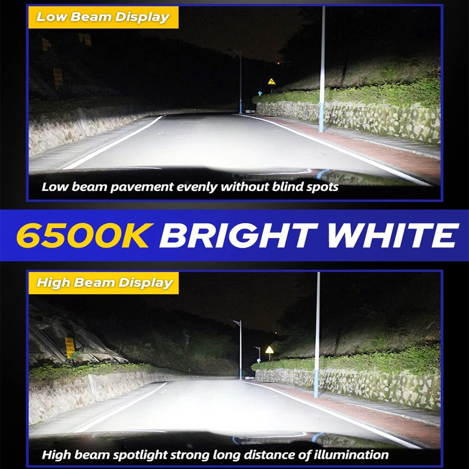 White For Chevy C10 C/K GMT400 Pickup Truck 1500 &2500 88-98 LED Headlight Bulbs - Image 2 of 4