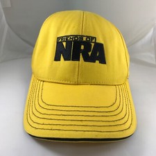 Friends of NRA Baseball Hat Cap Yellow Made in USA Hook & Loop closure
