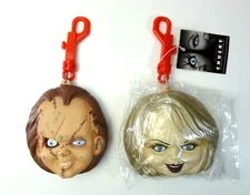 CHUCKY COIN CASE CHUCKY & TIFFANY Set CHILD'S PLAY 2 Universal Studios JAPAN