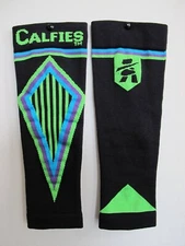 2PCS Tuff Togs Calf compression sleeve women men(footless)-Black-XXL-Unisex-NIB!