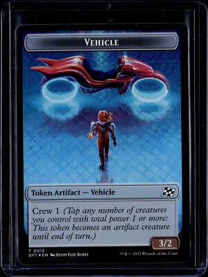 Vehicle 12 / Pilot 1 - Token - Foil - DFT - NM - MTG Magic the Gathering