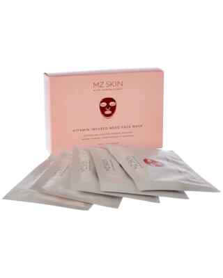 5x MZ Skin Vitamin-Infused Meso Face Mask Hydrogel 5 Total Single Use Masks