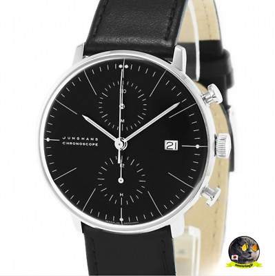 Junghans Max Bill Chronoscope 027/4601.02 Chronograph 40mm Sapphire Men's Watch