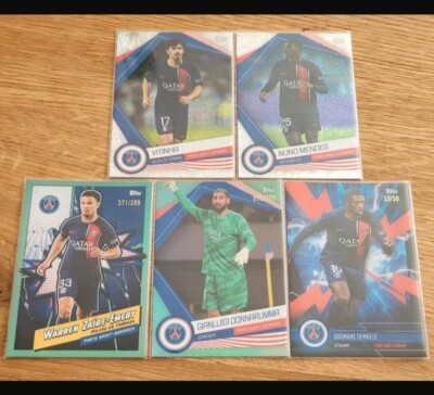 Topps PSG Fan Set 2023/24 - Set an 42 Einzelkarten (Base / Parallel)