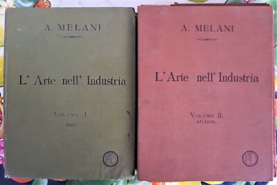 DIE KUNST IN DER INDUSTRIE VALLARDI MILANI 1 BAND TEXT + 1 VOL. 160 DEKOTISCHE