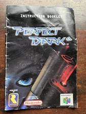 Perfect Dark N64 Nintendo 64 Instruction Booklet Manual ONLY No Game