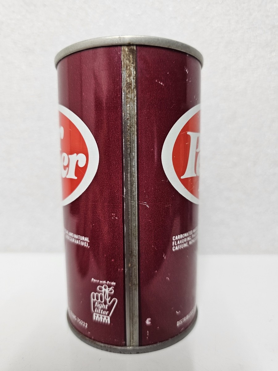2 Vtg 1970s Dr Pepper Can Steel Pull Tab Dallas Texas Reserve