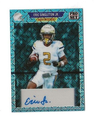 2024 Leaf Pro Set Football ERIC SINGLETON JR Autographed AUBURN RC #40/60