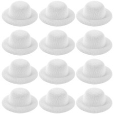 30pcs Snowman Hats for Crafts Mini Top Felt Top Small Hats Craft for Christmas