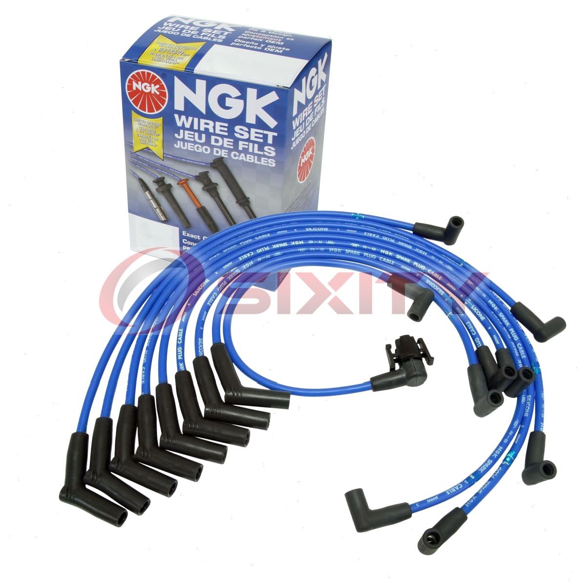 1 pc NGK Spark Plug Wire Set for 1988-1996 Ford E-350 Econoline Club Wagon wi