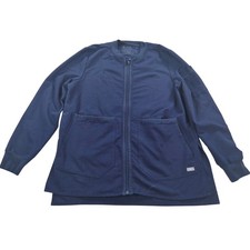 Figs Bellery Healthcare Medical Scrub Jacket in Navy Women's Size Medium