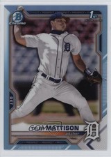 2021 Bowman Draft Chrome Sky Blue Refractor Tyler Mattison #BDC-58 1dl2