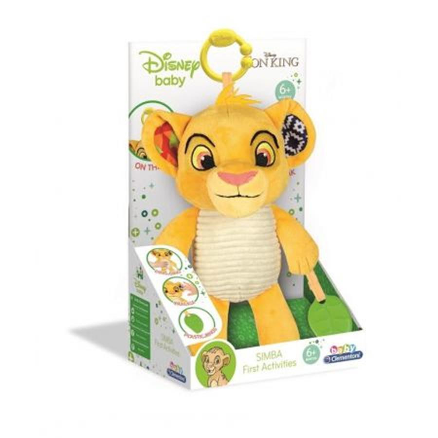 8005125172962 Плюшевый кроль Лева с чешуйками и пищалкой 28 см CLEMENTONI 28511 