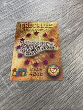 1999 TY Beanie Babies BBOC S3 WILD Magenta Freckles The Leopard FOIL Card Mint