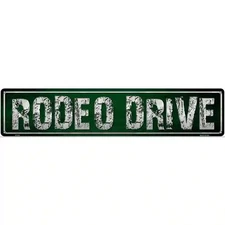 Rodeo Drive Metal Novelty Street Sign