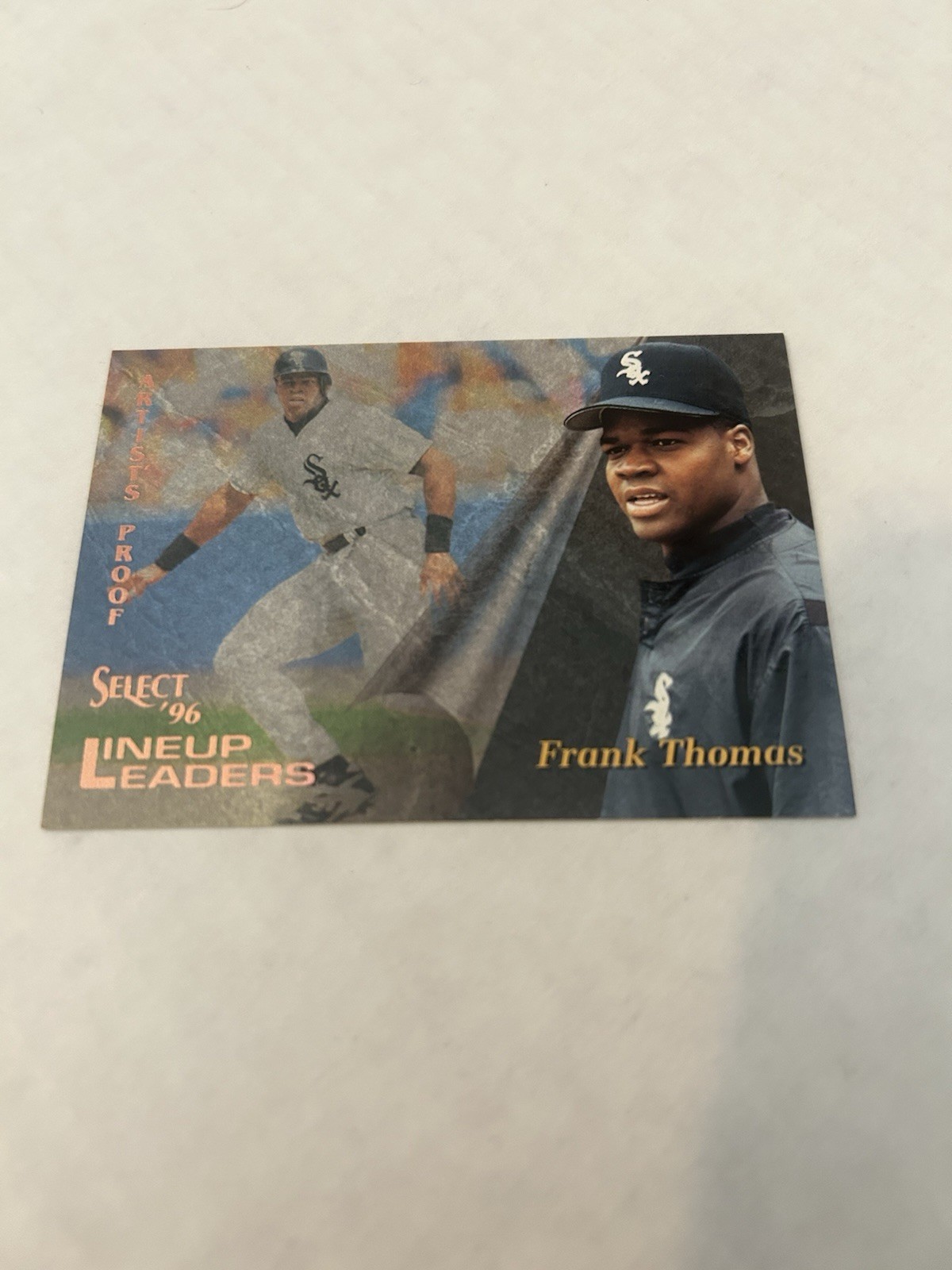 1996 Select Frank Thomas Line Up Leaders Artist Proof