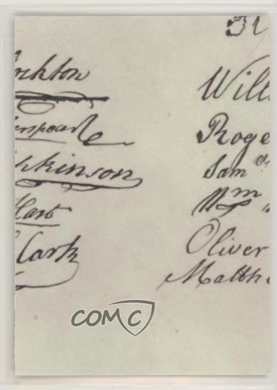 2006 Chrome Signers of the Declaration Independence Refractor William Whipple - Image 2 of 2