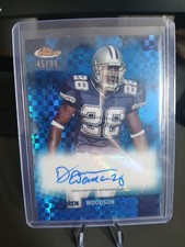 2024 Topps Finest Darren Woodson Blue Refractor Auto 45/99 Cowboys #FBA-DW