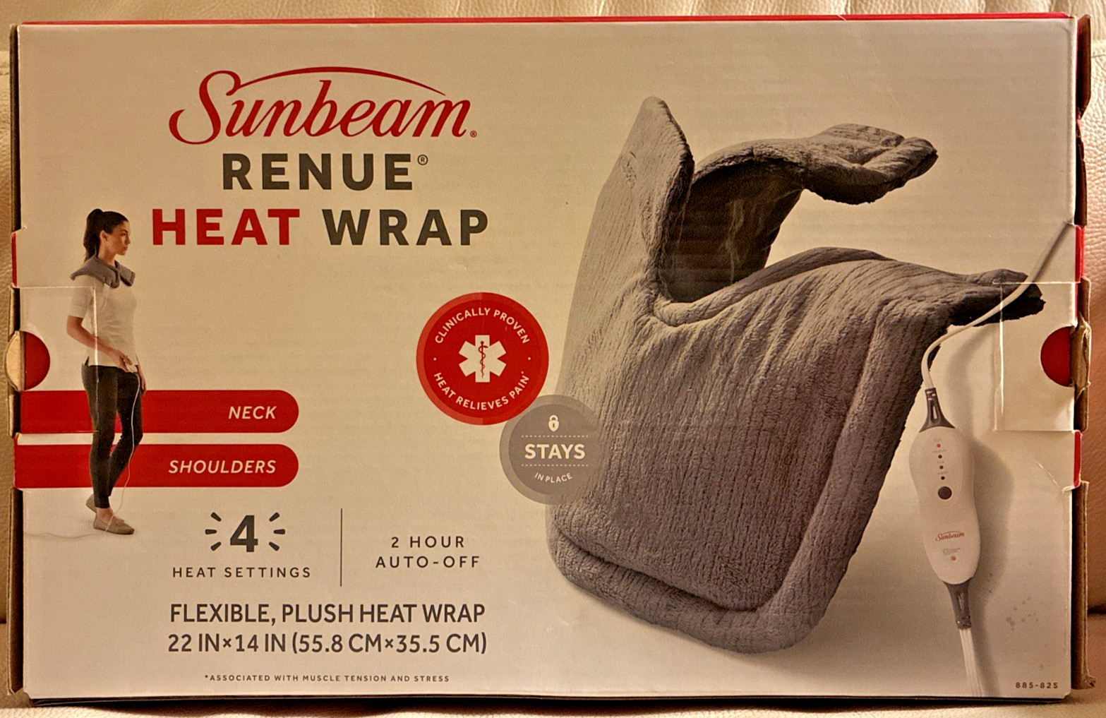 Sunbeam Renue HeatWrap Pain Relief Wrap &ndash; Open Box &ndash; Ver