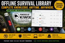 Offline Survival Library USB &ndash; 64GB Kiwix Knowledge Archive