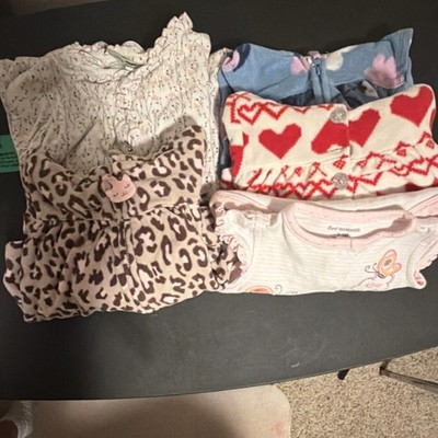 Carter's babystyle First Moments Baby Girl 0-12M hoody vests  Lot 100% Cotton