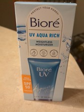     Biore UV Aqua Rich SPF 30 Sunscreen 1.7oz Moisturizer Exp 05/2026