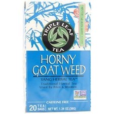 Triple Leaf Tea Horny Goat Weed Herbal Tea 20 pckts