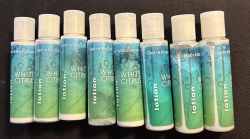 Bath & Body Works White Citrus Travel Size Lotion Lot Of 8 Bottles