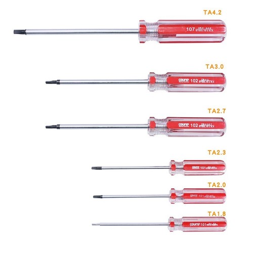 4 Embouts Tournevis Tri-Wing Mini Pour Réparation - Y3 Y4 Y5 Y6 - Noir
