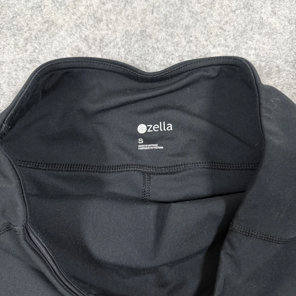 Z By Zella Leggings Cortos Tiro Medio Para Mujer Talla Pequeña (Real 27x9) Negros Foto 3 de 4