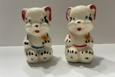 Rare VTG American Bisque Bears Salt & Pepper Shakers Set of 2