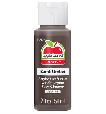 Pintura acrílica 2oz color marrón oscuro multiuso manualidades