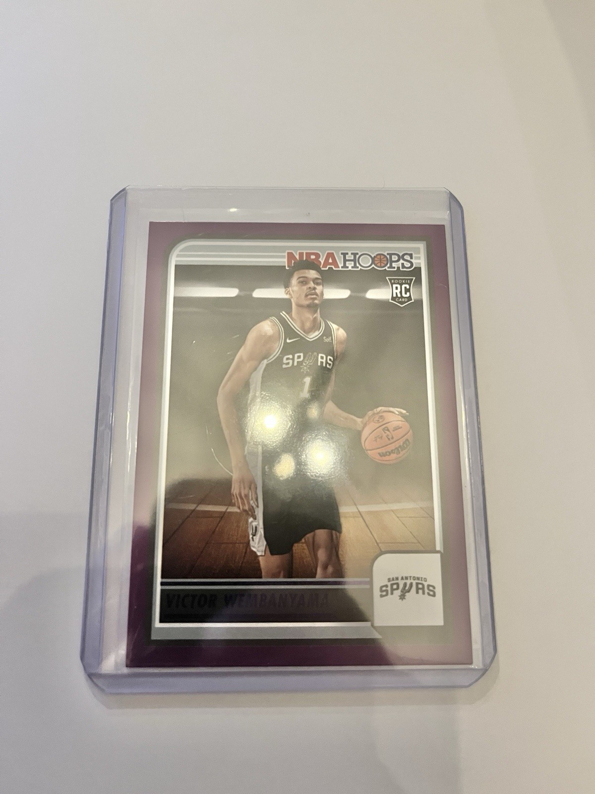 Victor Wembanyama (RC) 2023-24 Panini NBA Hoops #277 Purple