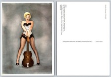Marilyn Monroe Iconic Guitar Pose Postcard 1990 Pomegranate Publications