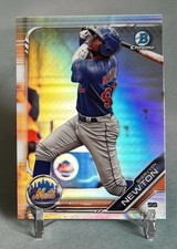 Shervyen Newton 2019 Bowman Draft Chrome #BDC-169 Refractor New York Mets