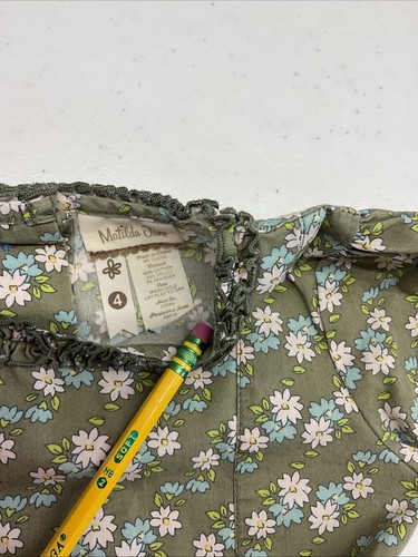 Matilda Jane Lot Size 4 Long Sleeve Spring Fall Dress Top Floral - Picture 9 of 16