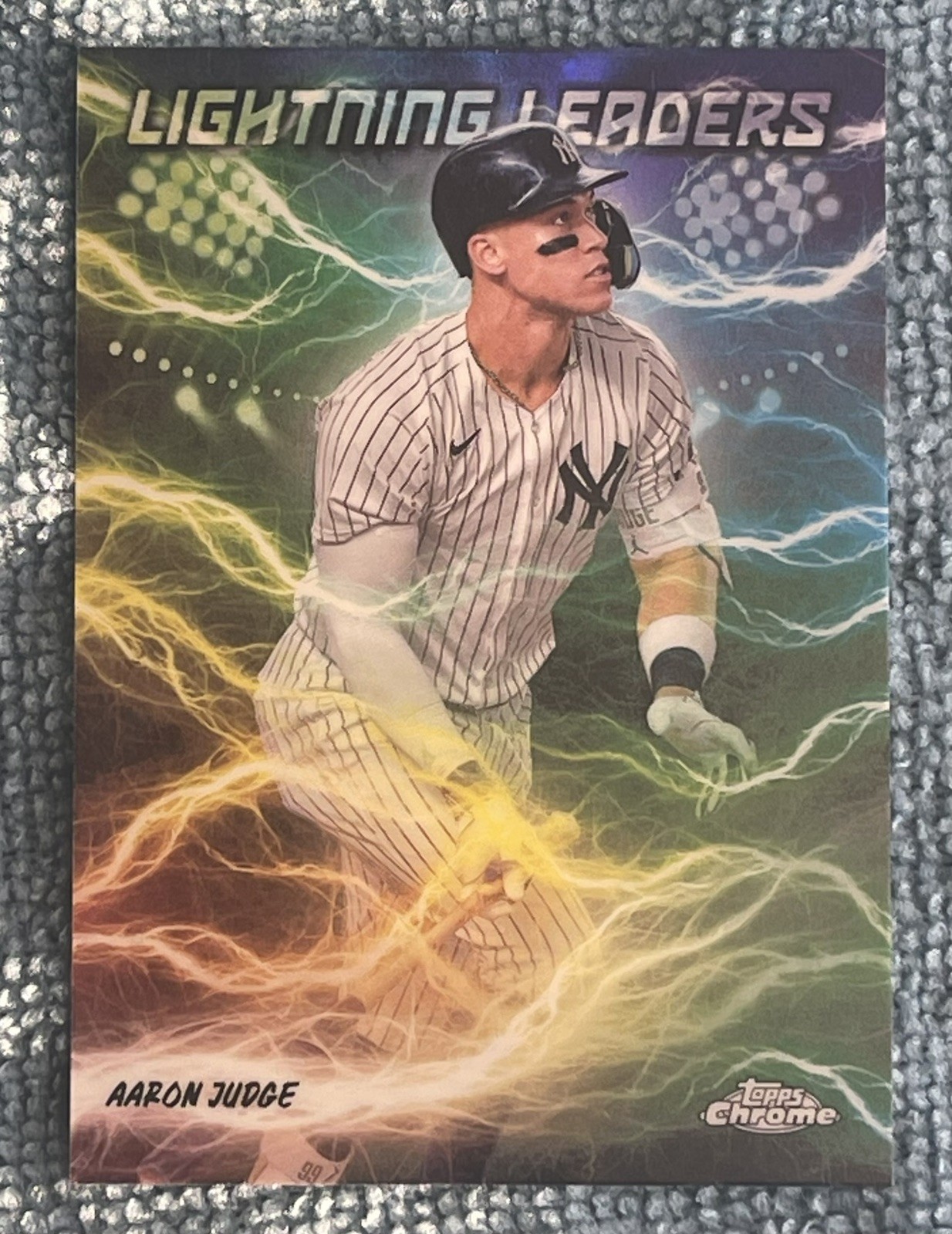 2025 Topps Chrome Aaron Judge Lightning Leaders SSP #LL-2 Yankees