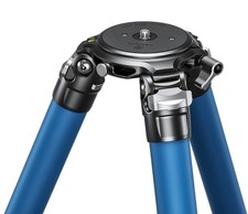 Leofoto LMP-404CL Long Water-Resistant Carbon Fiber Tripod w 100mm bowl-Blue